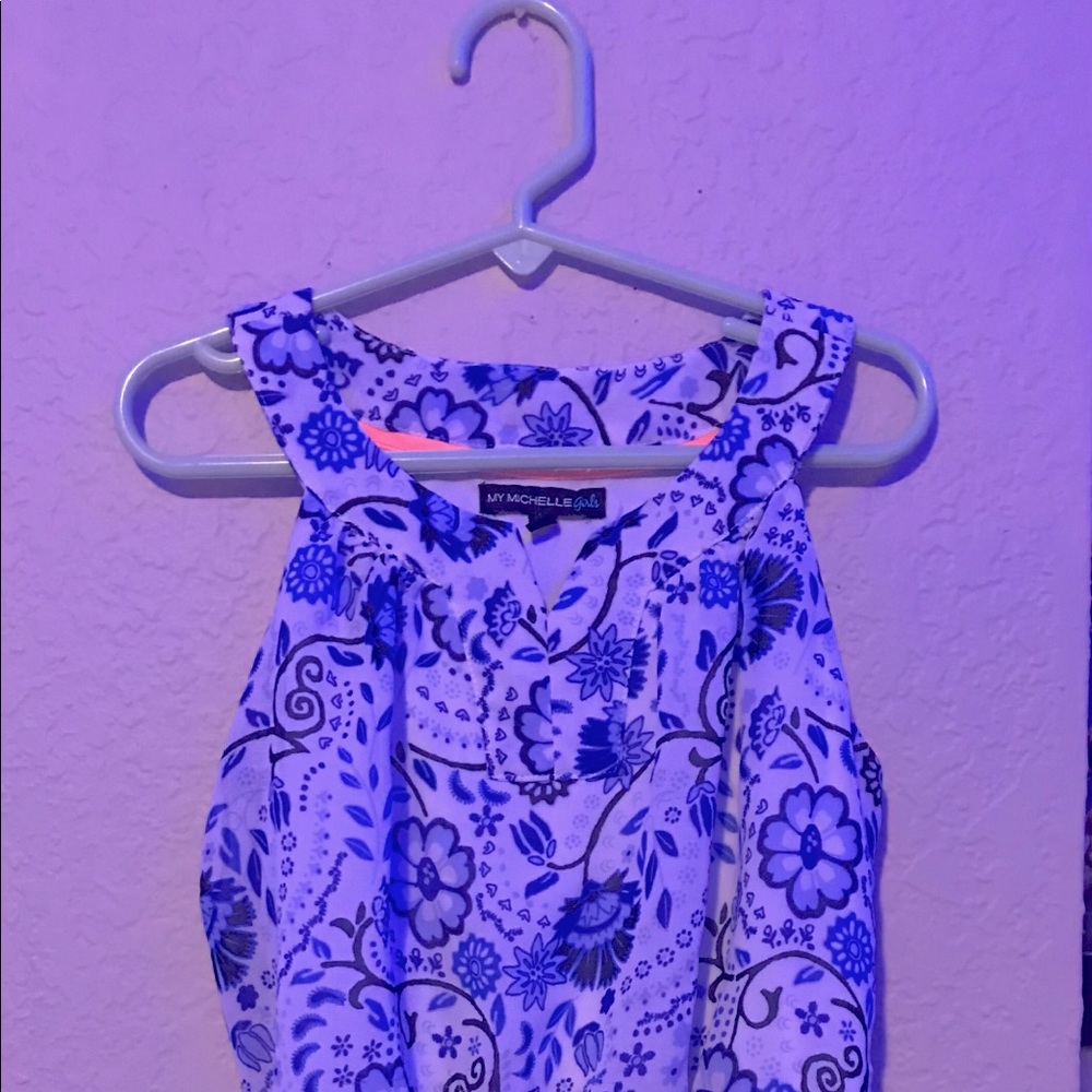 Blue designed dress/shirt